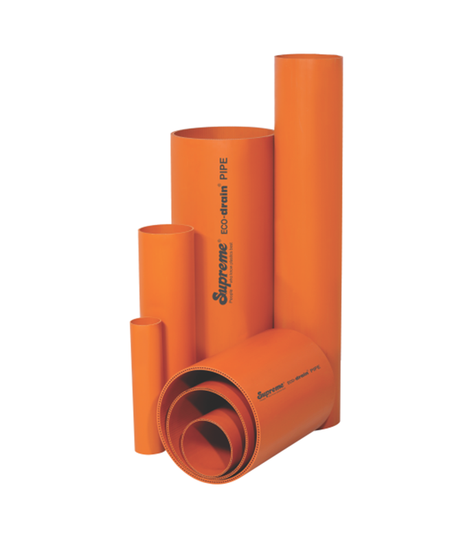 PVC Drain Pipe - Hi-Tech Structured Wall Plastic Pipes